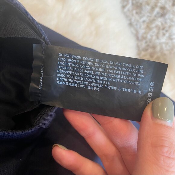 Theory Trecca Full Length Pant Good Wool Navy Sz 2 - Picture 11 of 12